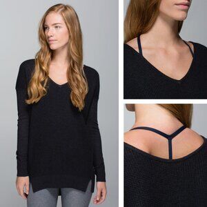 Lululemon The Sweater Life In Heathered Black